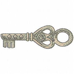 Keys Embroidery Design 1